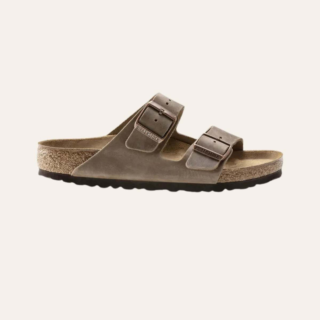 Birkenstock Arizona Narrow Oiled Leather Tobacco Brown W