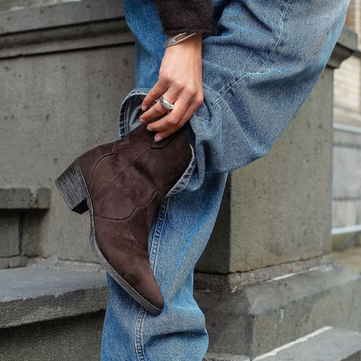 Roberto Rosso Western Boot Low Dark Brown W