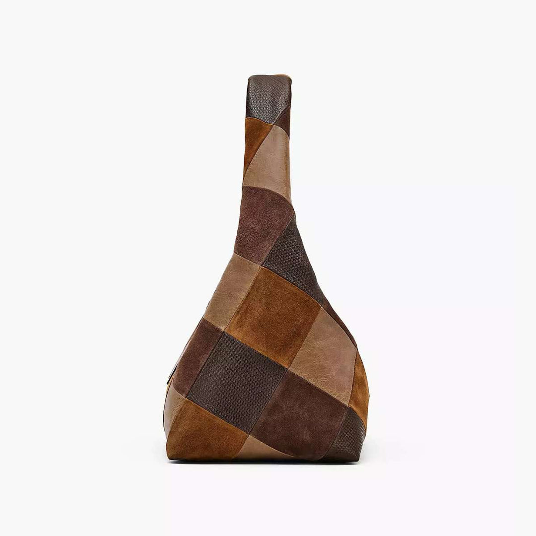 Marc Jacobs The Sack Suede Patchwork Brown Multi