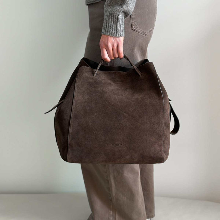 Jim Rickey Sac Large Suede Truffle