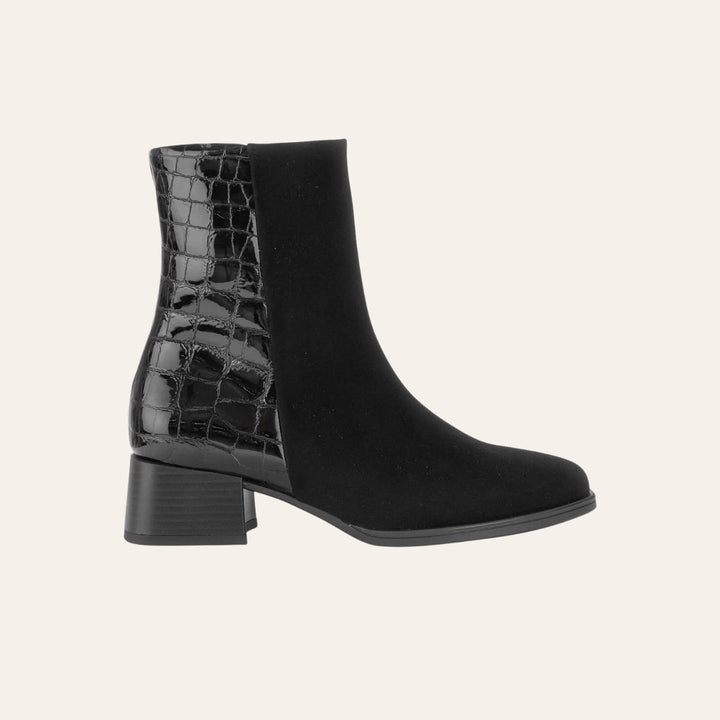 Gabor Boots Krokolakk Svart W