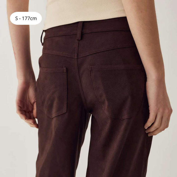 Noella N-Melo MW Pants Dark Chocolate