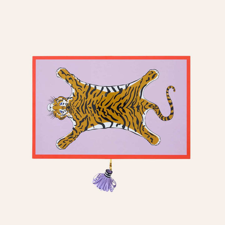 Jonathan Adler Tiger Lacquer Jewelry Box Lavender