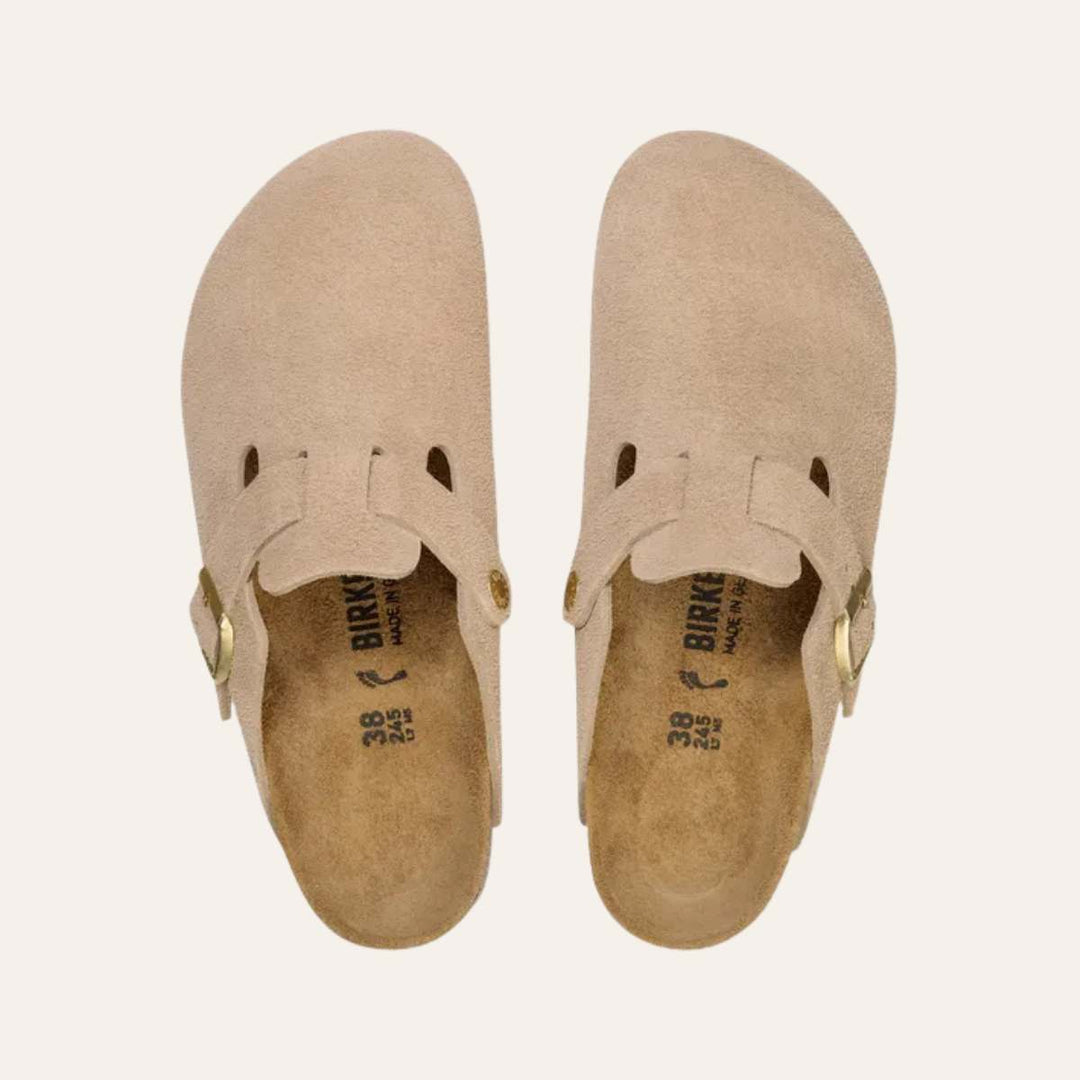 Birkenstock Boston Suede Sandcastle W