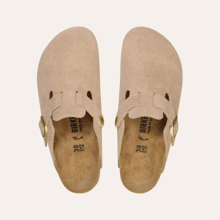 Birkenstock Boston Suede Sandcastle W