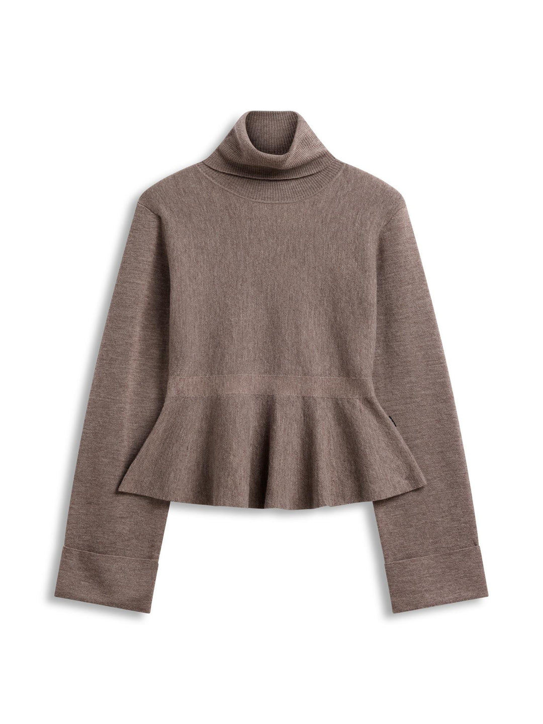 ELLA & IL Ovie Merino Sweater Light Brown Melange W