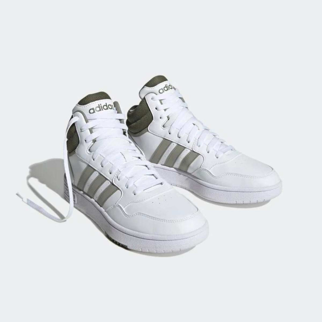 Adidas Hoops 3.0 Mid White/Olive M