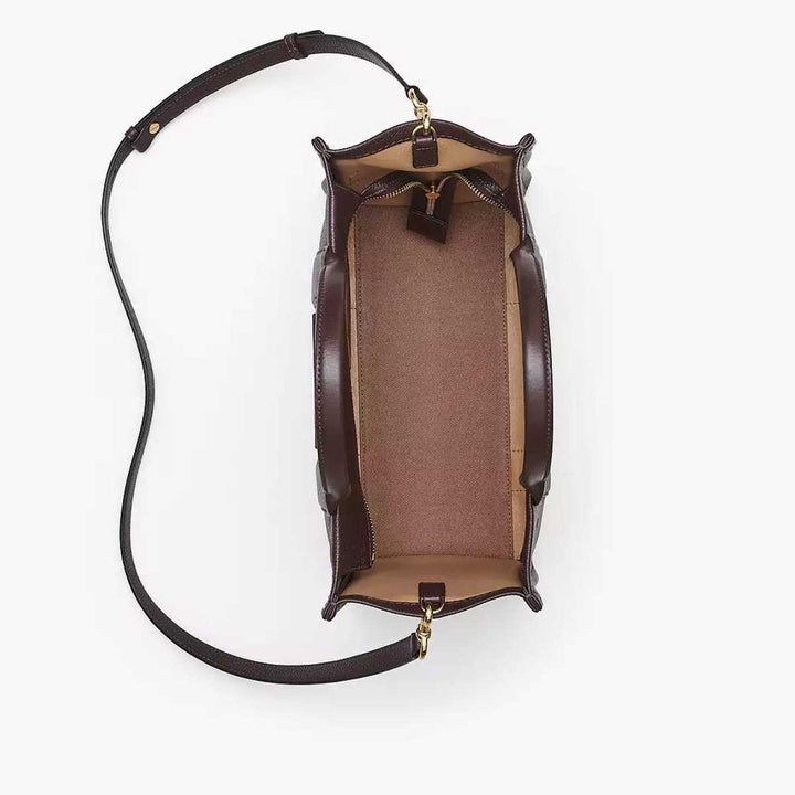 Marc Jacobs Leather Tote Bag Medium Tote Ganache