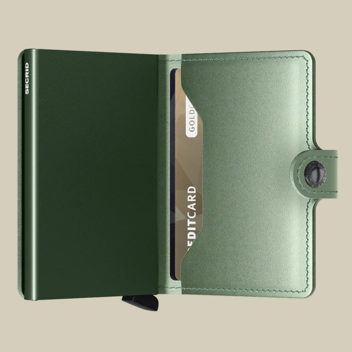 Secrid Mini Wallet Metallic Green