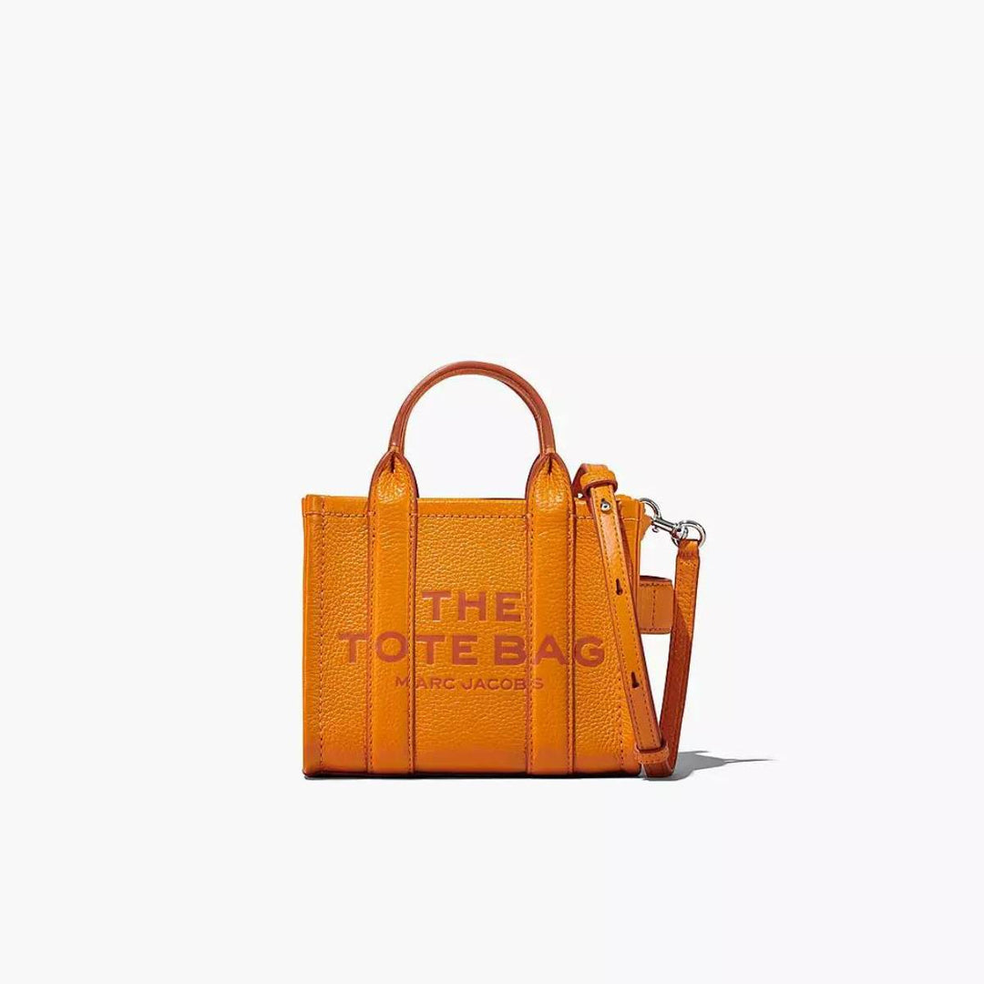 Marc Jacobs The Leather Tote Bag Mini Scorched