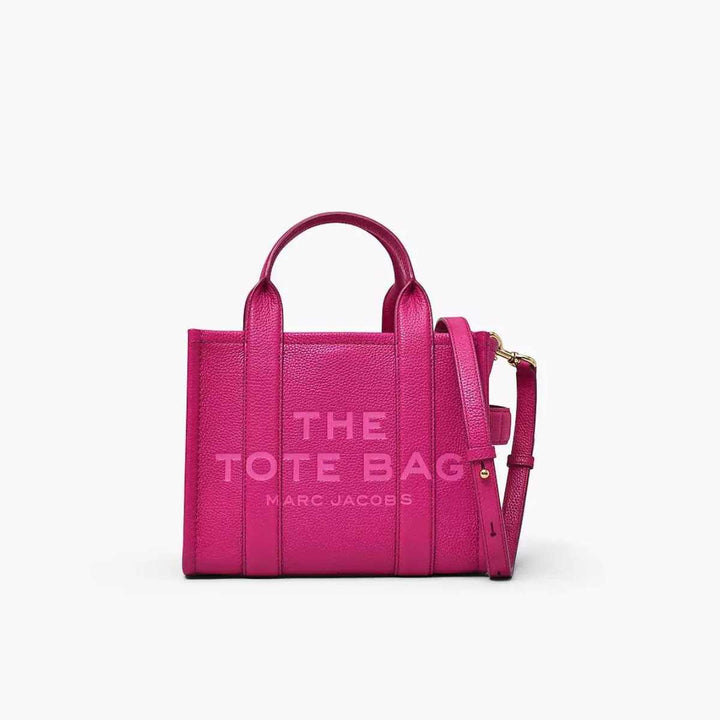 Marc Jacobs The Leather Small Tote Bag Lipstick Pink