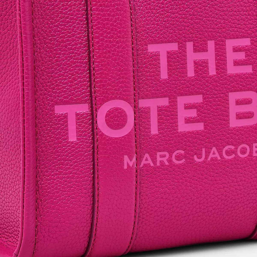 Marc Jacobs The Leather Small Tote Bag Lipstick Pink