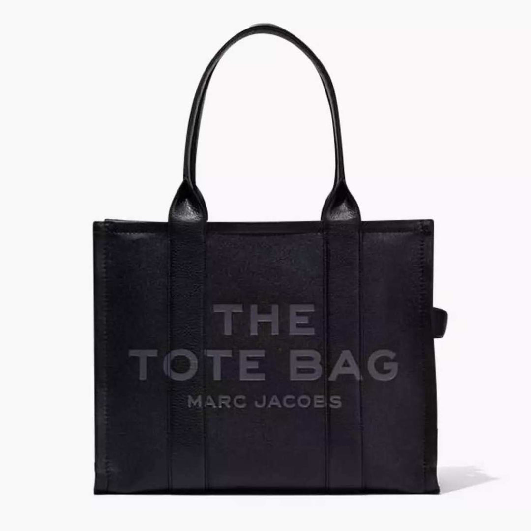 Marc Jacobs Leather Tote Bag Large Svart