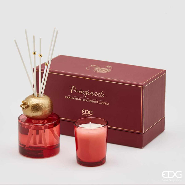 EDG Gavesett Lys & Diffuser Pomegranate